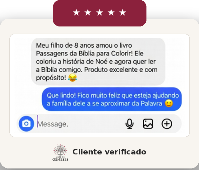 Depoimento: mãe conta que o filho de 8 anos amou o livro Passagens da Bíblia para Colorir